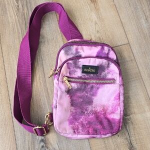 Kedzie Purple Tie-Dye Crossbody Bag